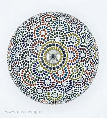 plafonnière mozaïek 38 cm - multi colour - 'Fiesta de las Flores' plafonnière mozaïek 38 cm - multi colour - 'Fiesta de las Flores'