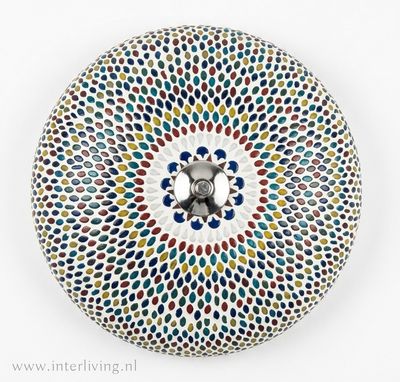 plafonnière mozaïek  38 cm - multi colour seeds / druppels