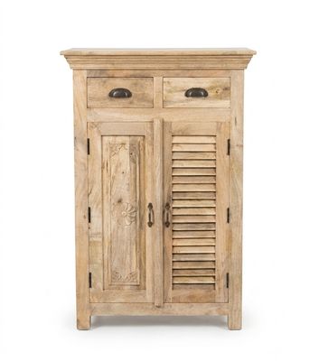 Ibiza kastje - naturel  mangohout - 120 cm hoog