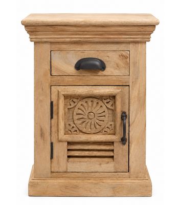 Ibiza kastje met lade - naturel mangohout