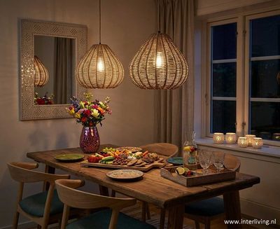 hanglamp Bohemian zeegras - natuurlijke handgemaakt naturel lamp