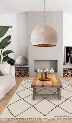 Vloerkleed Ben Quarain style - wit zwart ruit tapijt uit Marokko