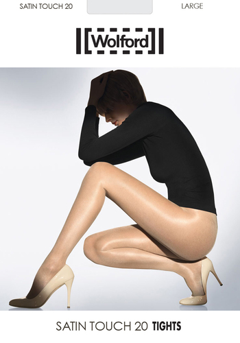 Wolford Satin Touch 20 denier Shiny Glossy Sheer to Waist Pantyhose Tights