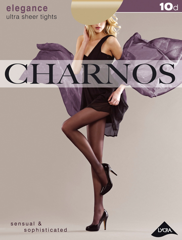 Charnos Sheer Elegance 10 denier Sheer Glossy Pantyhose Tights