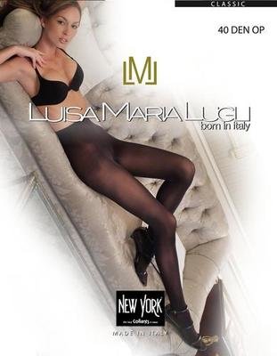 Luisa Maria Lugli 40 denier Opaque Sheer to Waist Tights Pantyhose
