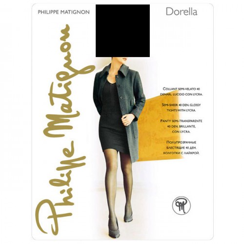 Philippe Matignon Dorella 40 denier Semi-Opaque Shiny Tights Pantyhose
