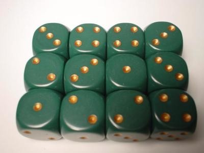 16mm d6 Opaque - Dusty Green / Copper
