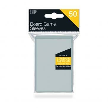 Ultra-Pro Board Game Card Sleeves: Standard American, Clear, 56mm x 87mm, 50/pk
