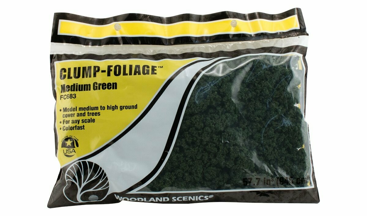 Clump Foliage - Medium Green (small bag, 57.7 cu in)