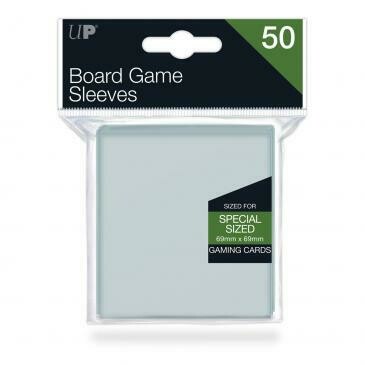 Ultra-Pro Deck Protector Card Sleeves, Board Game Special Size (69mm x 69mm), Clear, 50/pk