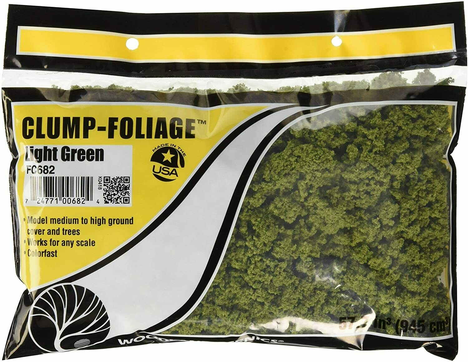 Clump Foliage - Light Green (small bag, 57.7 cu in)