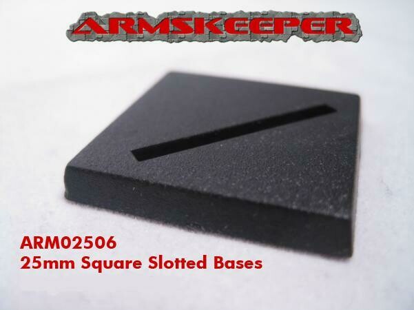 Armskeeper: 25mm Square Slotted Base Mega Pack (80)