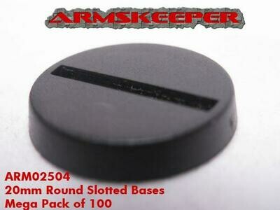 Armskeeper: 20mm Round Slotted Base Mega Pack (100)