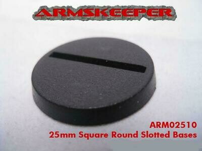 Armskeeper: 25mm Round Slotted Base Mega Pack (80)