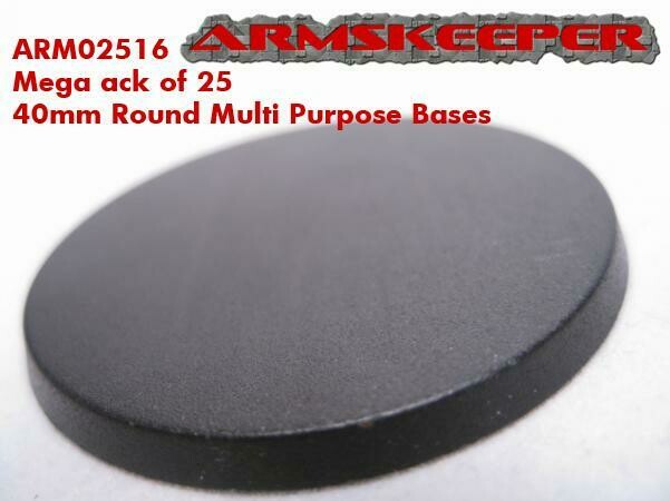Armskeeper: 40mm Round Base Mega Pack (25)