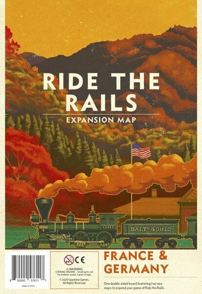 Ride the Rails: France and Germany Expansion Map