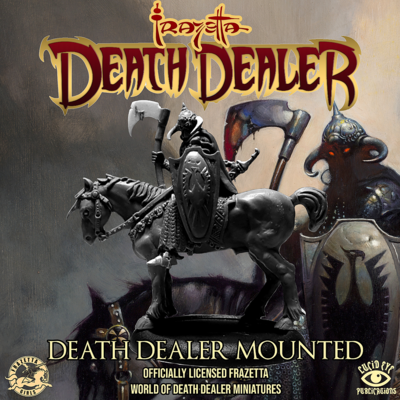 Frazetta World of Death Dealer - Death Dealer Mounted