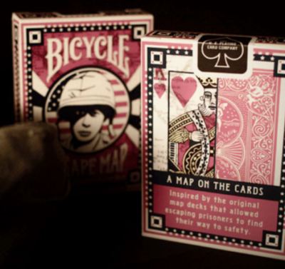 Bicycle Playing Cards: Escape Map, WWII Commemorative Map Deck