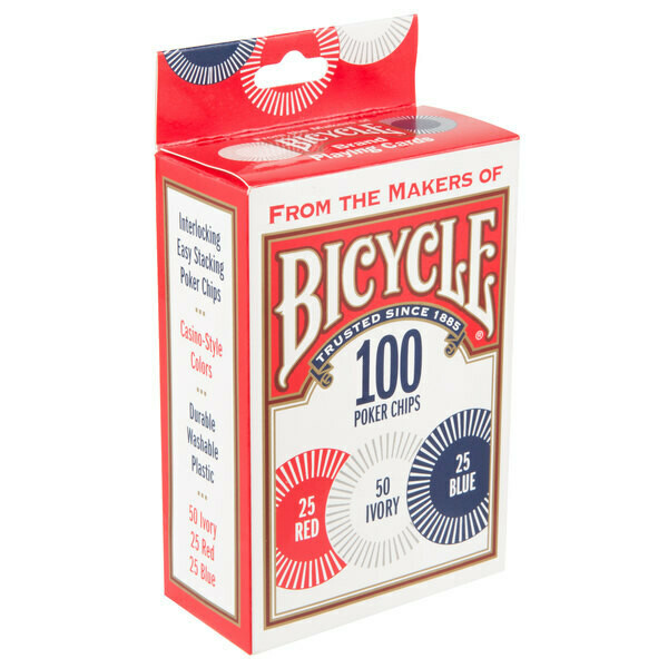 Bicycle Poker Chips (2 gram plastic 100ct)