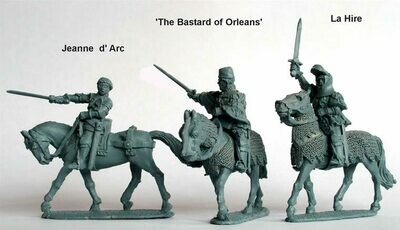 Jeanne d'Arc, La Hire, 'Bastard Of Orleans' (Mounted)