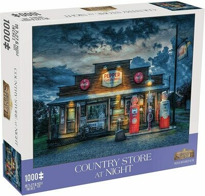 Country Store at Night 1000 Piece Jigsaw Puzzle