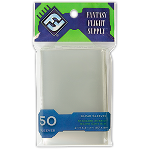 Card Sleeves: Standard American Board Game Size 56mm x 87mm, Green Label