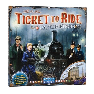 Ticket to Ride Map Collection Volume 5: United Kingdom and Pennsylvania (DING/DENT-Very Light)