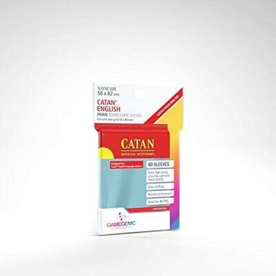 Prime Board Game Card Sleeves: Catan - Red Label, 60/pk
