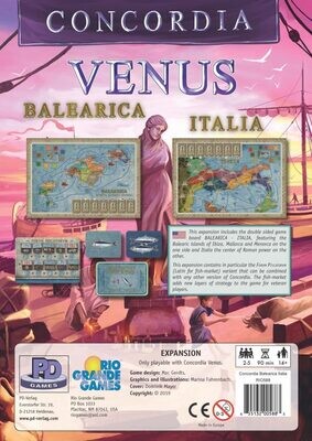 Concordia: Venus - Balearica & Italia Expansion Maps