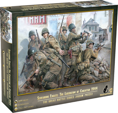 Screaming Eagles: The Liberation of Carentan 1944 1000 Piece Jigsaw Puzzle
