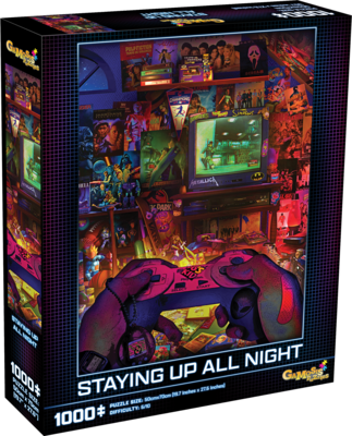 Staying Up All Night 1000 Piece Jigsaw Puzzle
