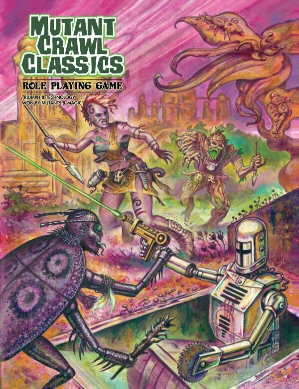 Mutant Crawl Classics RPG Core Rulebook Softcover Edition