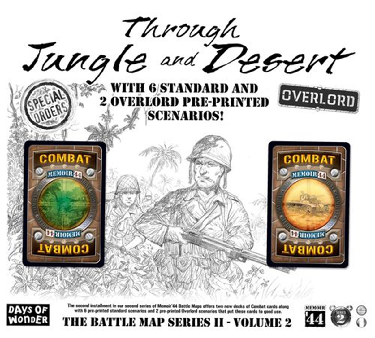 Memoir '44 Battle Map Series II Volume 2 - Through Jungle and Desert