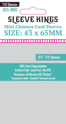 Sleeve Kings Card Sleeves: Mini Chimera 43x65mm, 110 / pack