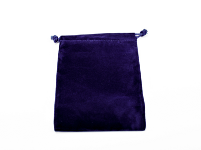 4" x 5.5" Suedecloth Dice Bag w/ string, Royal Blue