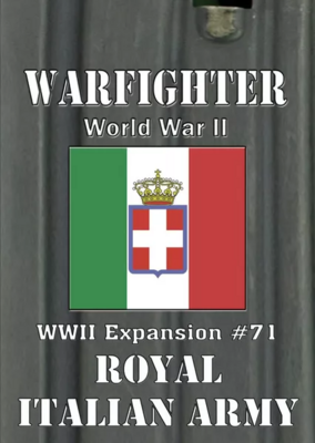 Warfighter - World War II, Mediterranean: Expansion #71 - Royal Italian Army