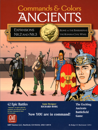Commands & Colors: Ancients Expansion Pack 2 & 3 - Rome vs. The Barbarians & The Roman Civil War, 2nd Printing