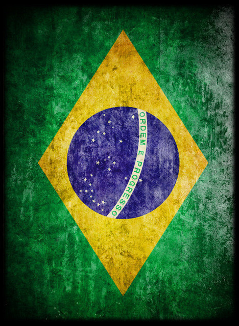 Max Protection Shuffle-Tech Image Card Sleeves (Standard; 50/pk): Brazil Flag