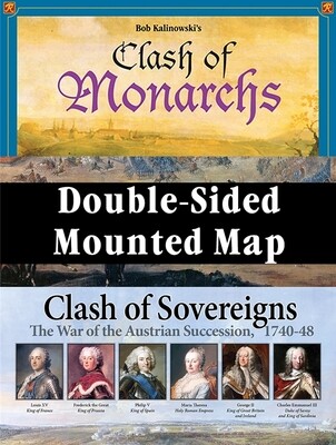 Clash of Sovereigns / Clash of Monarchs Mounted Map