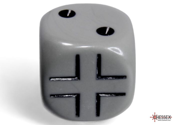 Axis and Allies d6 Dice: Germany War Dice - Opaque Dark Grey / Black (Chessex)