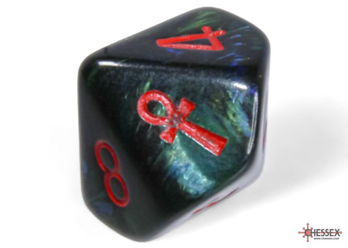 d10 Ankh Dice (Chessex; Qty 1)
