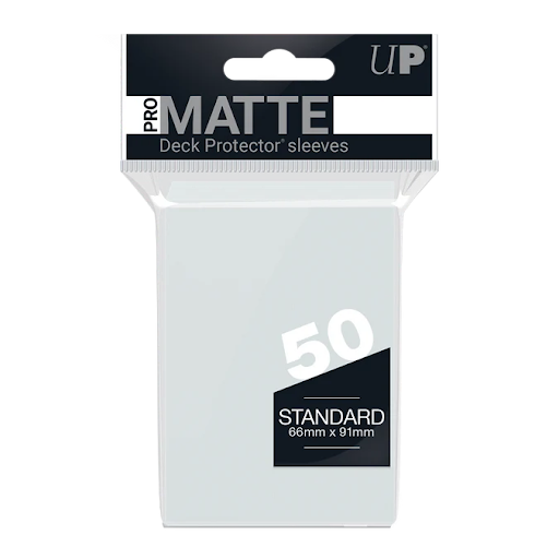 Ultra-Pro Deck Protector Card Sleeves, PRO-MATTE Standard Size (66mm x 91mm), Clear, 50/pk