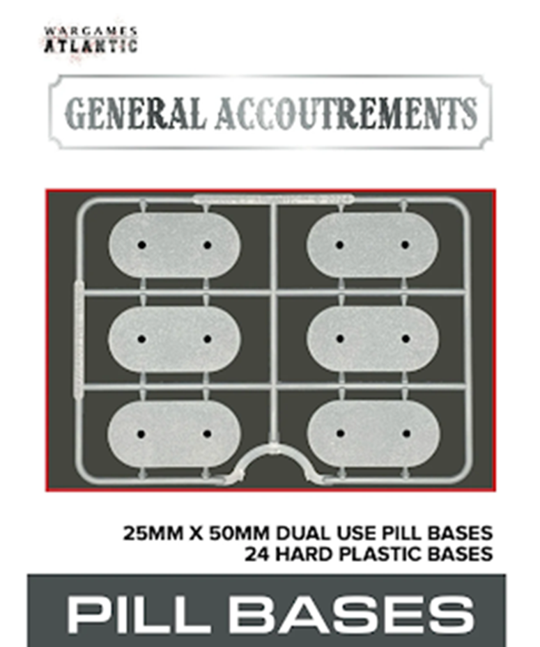 General Accoutrements: Bases - 25mm x 50mm Pill Dual Use