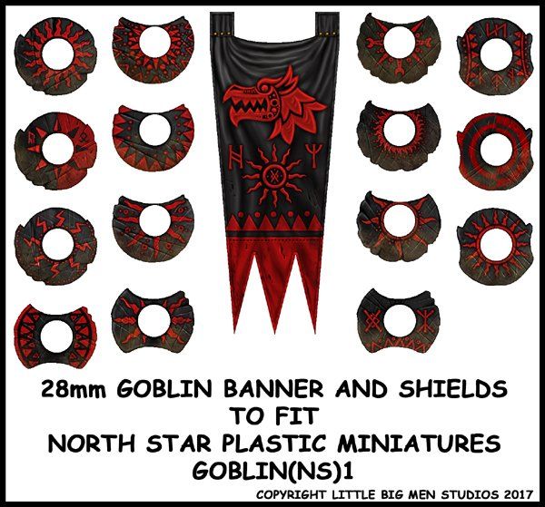 Oathmark: Goblin Banner &amp; Shields Transfers 1