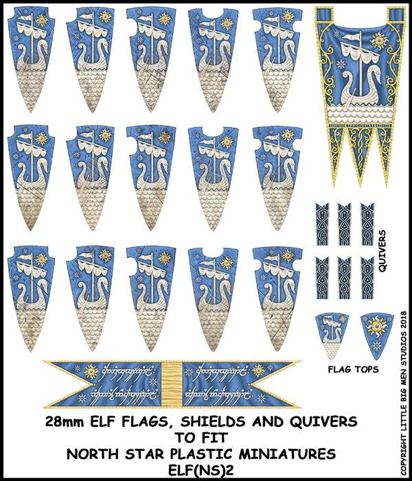 Oathmark: Elf Banner and Shields Transfers 2