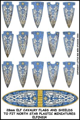 Oathmark: Elf Cavalry Banner &amp; Shields Transfers