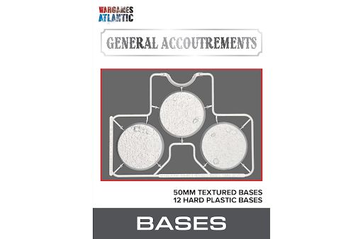General Accoutrements: Bases - 50mm Round Textured