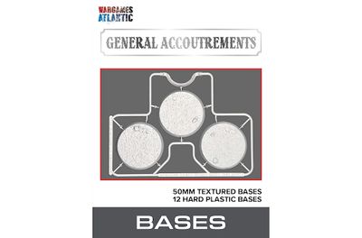 General Accoutrements: Bases - 50mm Round Textured
