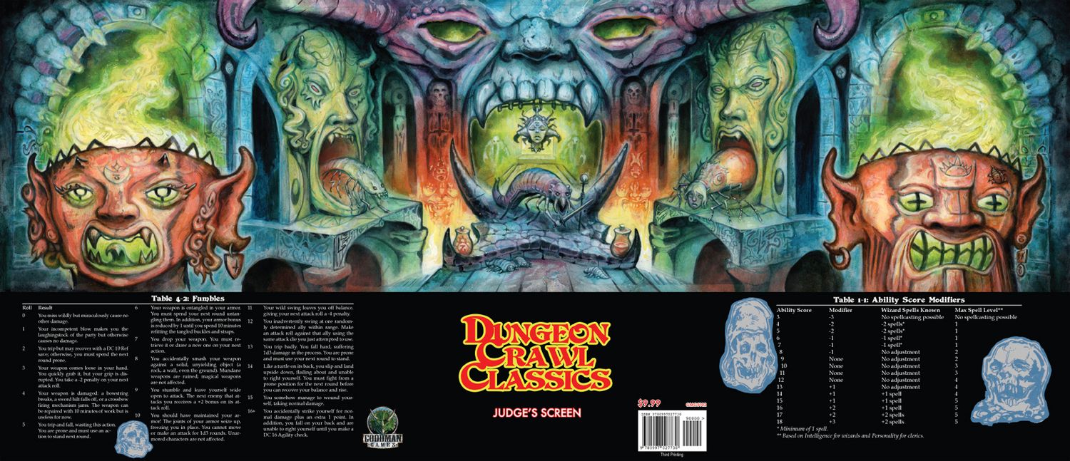 Dungeon Crawl Classics RPG Judge’s Screen