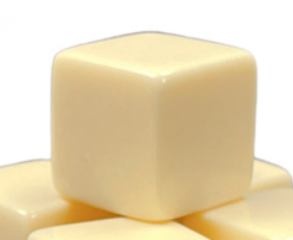 Blank Dice: 15mm d6 Opaque Ivory